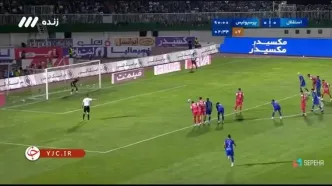 گل اول پرسپولیس به استقلال در دربی ۱۰۴