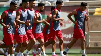 عکس | بازیگر پرسپولیسی مهمان تمرین پرسپولیسی‌ها