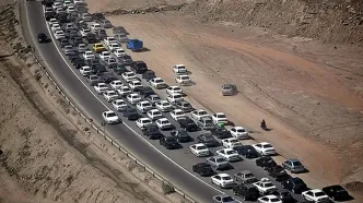 جاده هراز به علت حجم بالای ترافیک یک طرفه شد