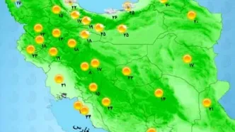 رگبار باران و کاهش دما در نیمه شمالی کشور / هشدار نارنجی برای ۱۲ استان​ +نقشه