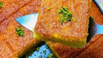 طرز تهیه بسبوسه کرم‌دار، دسر خوشمزه عربی