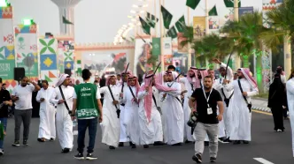 چهره غیرمنتظره در جشن ملی عربستان