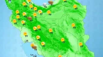 رگبار باران در استان‌های شمالی  + نقشه