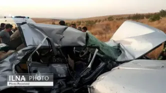 برخورد ۲ خودروی سنگین در جاده فرودگاه اصفهان ۲ کشته برجا گذاشت