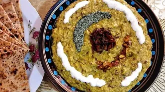 کشک بادمجان رژیمی خوشمزه با هواپز +راز خشک نشدن