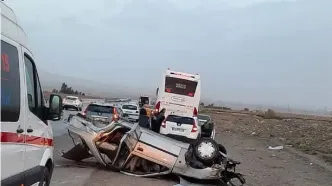 تصادف خونین در جاده بجنورد