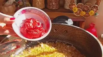 طرز تهیه کلم پلو با ته دیگ خوشمزه + فیلم