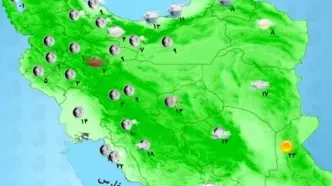 بارش باران و برف در شمال شرق کشور |  سامانه جدید بارشی در راه است + نقشه