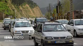 ترافیک سنگین در آزادراه تهران - شمال و فیروزکوه