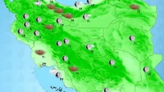 رگبار و رعدوبرق در شمال غرب کشور