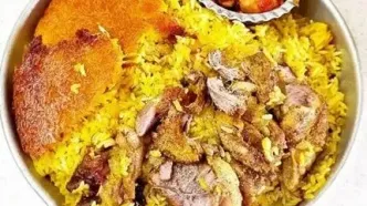 طرز تهیه یک مدل ته‌چین به سبک مازندرانی‌ها | آموزش ته‌چین مازندارنی