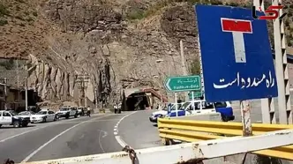 جاده چالوس - مرزن آباد در مسیر کندوان بسته شد