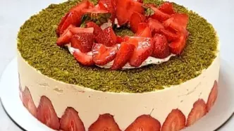 طرز تهیه کیک فرزیه، کیک خوشمزه و خاص فرانسوی