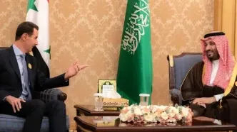 دیدار بشار اسد با بن سلمان در حاشیه اجلاس سران در ریاض