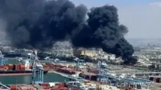 ضربه موشکی ایران به پالایشگاه نفت حیفا