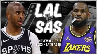 ویدیو| خلاصه بسکتبال NBA / سن آنتونیو اسپرز - لس آنجلس لیکرز