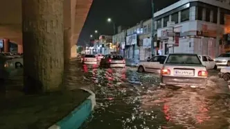 بارش شدید باران، تمام این شهر را زیر آب برد