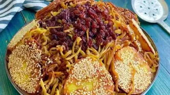 طرز تهیه اریشته داغلاما؛ غذای سنتی و خوشمزه آذربایجانی‌ها (ویدئو)