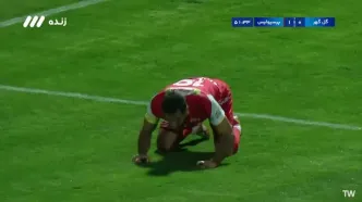 گل اول پرسپولیس به گل‌گهر توسط وحید امیری