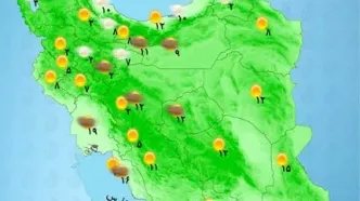 ورود سامانه بارشی از غرب کشور | بارش برف و باران از امروز در این مناطق + نقشه