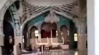 مسلحین از حرم حضرت زینب (س) خارج شدند + فیلم