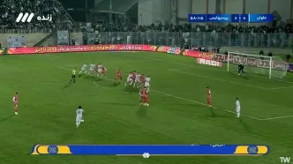 گل اول پرسپولیس به ملوان توسط سروش رفیعی