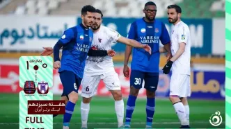 خلاصه بازی هوادار 0 - نساجی مازندران 1 + ویدئو