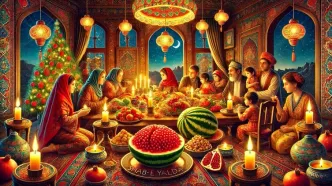 سالاد خوش رنگ و لعاب مخصوص شب یلدا