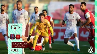 خلاصه بازی پرسپولیس 0 - نساجی مازندران 1 + ویدئو