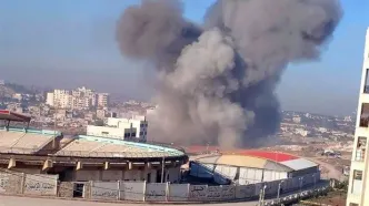 تعطیلی ایستگاه مرکزی قطار حومه تل‌آویو در پی اصابت موشک‌های ایران