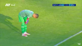 گل اول پرسپولیس به سپاهان توسط محمد خدابنده‌لو