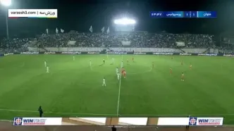 گل اول پرسپولیس به ملوان توسط سروش رفیعی + ویدئو