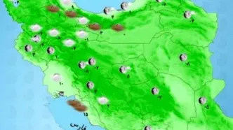 ورود سامانه بارشی جدید به کشور از بعد از ظهر امروز | کدام استانها فردا بارانی است؟+ نقشه