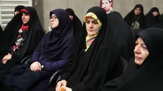 حضور زهرا پزشکیان در دیدار امروز با رهبری + عکس