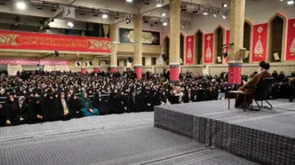 عکسی از الهام چرخنده در مراسم امروز بیت رهبری