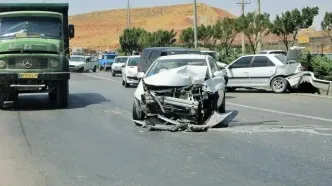 ۷ مصدوم در حادثه تصادف کامیون در نیشابور