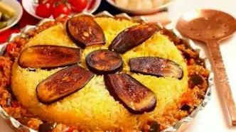 طرز تهیه بادمجان پلو رو از دست ندید| خیلی دلبره