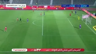 گل اول پرسپولیس مقابل هوادار توسط علیپور + ویدئو