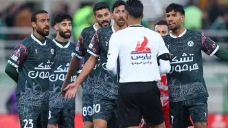 عکس | صحنه جنجالی ذوب‌آهن - پرسپولیس؛ پنالتی بود؟