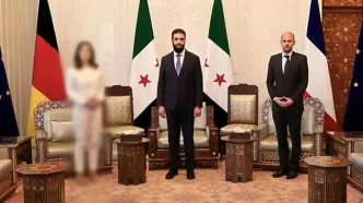 سانسور تصاویر دیدار وزیر خارجه آلمان با الجولانی