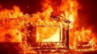 آتش‌سوزی دوباره در بندر شهید رجایی + فیلم