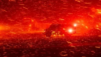 تصاویر آخرالزمانی از آتش‌سوزی لس‌آنجلس - بخش سوم