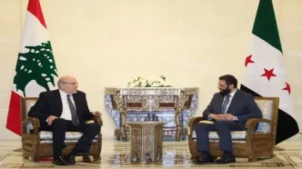 دیدار نخست‌وزیر لبنان با الجولانی در دمشق