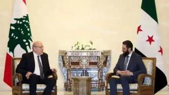 نخست‌وزیر لبنان با الجولانی دیدار کرد +عکس