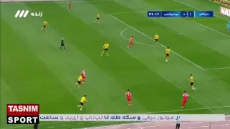 گل اول پرسپولیس به سپاهان توسط علیپور