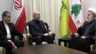 دیدار قالیباف و عراقچی با دبیرکل حزب‌الله در بیروت