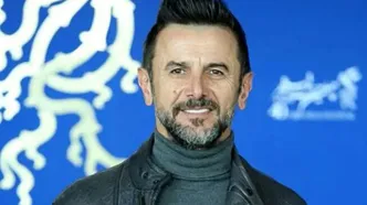 گریم سنگین امین حیایی در فیلم «قایق‌سواری در تهران» + عکس