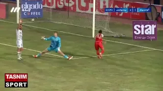 گل اول پرسپولیس به آلومینیوم توسط علی علیپور