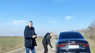 ببینید | اولین تصاویر از حادثه برای خودروی رئیس جمهور صربستان