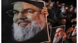 ورود سردار فدوی و مسئولان ایرانی به محل برگزاری مراسم تشییع پیکر شهید سیدحسن نصرالله+ فیلم